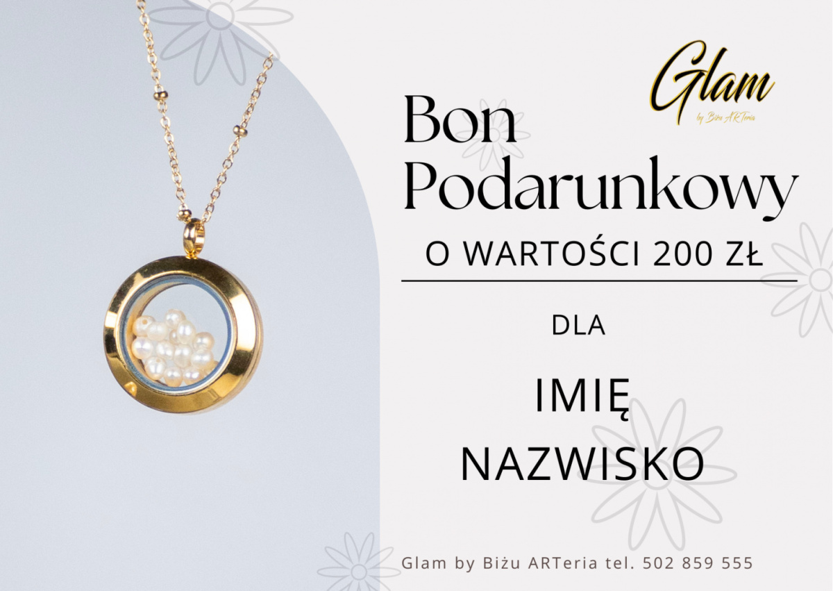 Bon Podarunkowy, 200 zł Bon Podarunkowy, 200 zł