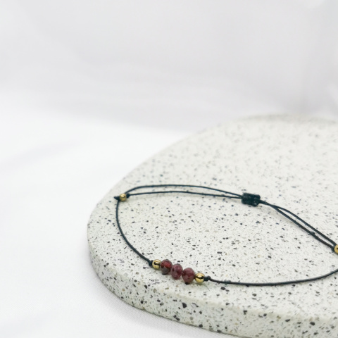 Bransoletka Glam, SimplyMini, Granat Bransoletka Glam, SimplyMini, Granat