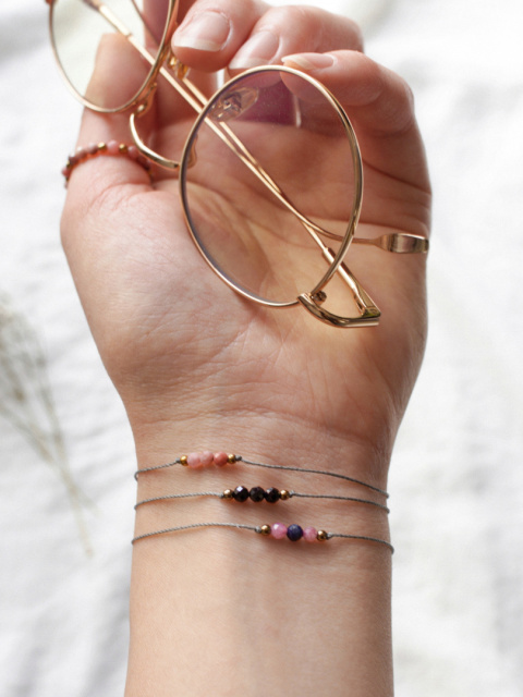 Bransoletka Glam, SimplyMini, Granat Bransoletka Glam, SimplyMini, Granat