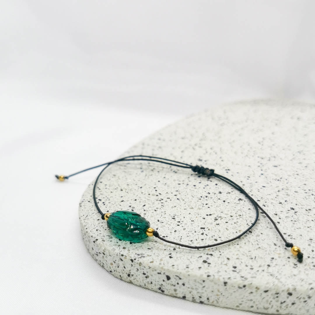 Bransoletka Glam, Skarabeusz Swarovskiego, emerald Bransoletka Glam, Skarabeusz Swarovskiego, emerald