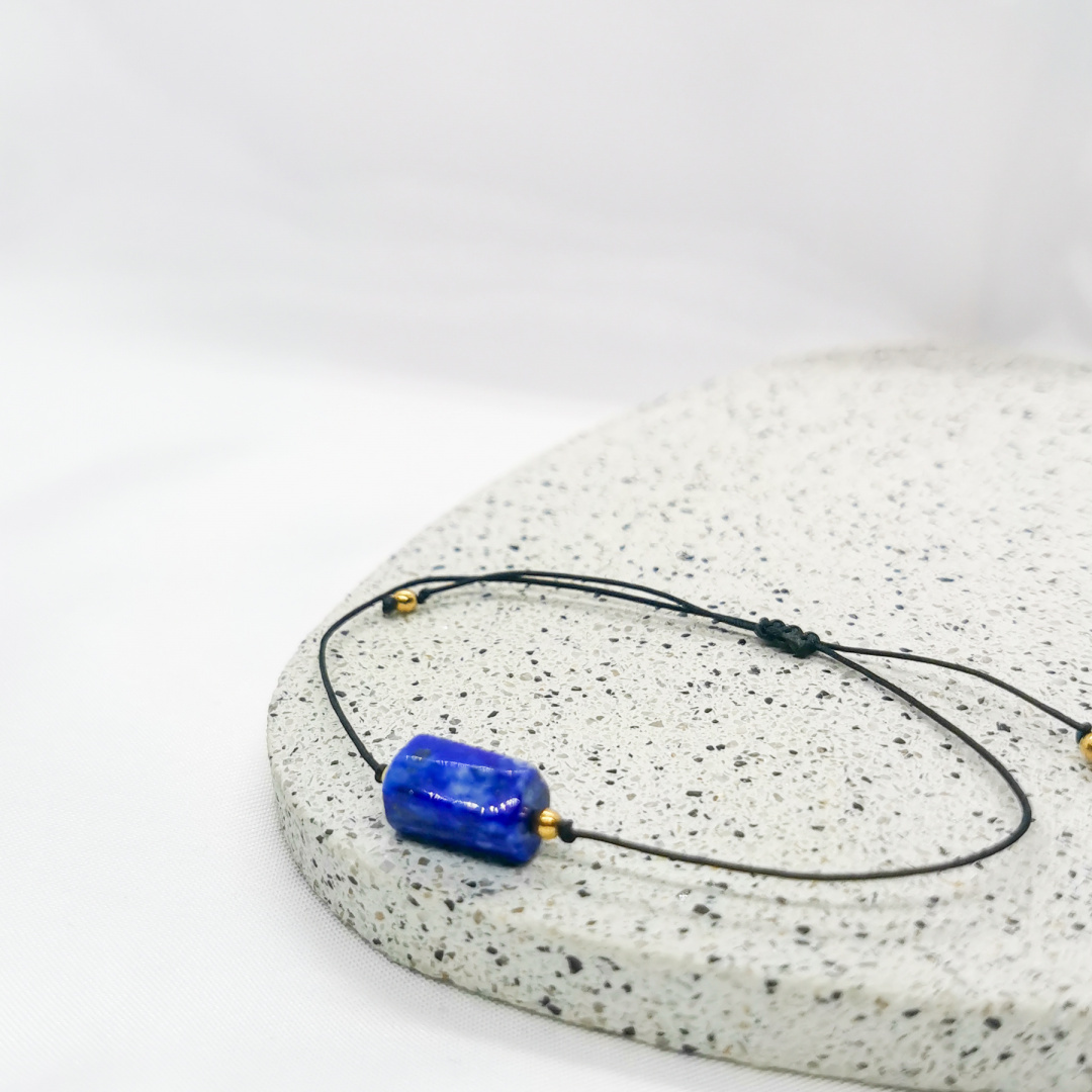 Bransoletka Glam, walec, Lapis Lazuli Bransoletka Glam, walec, Lapis Lazuli