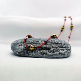 Naszyjnik Glam SIMPLY | Hematyt, złoty