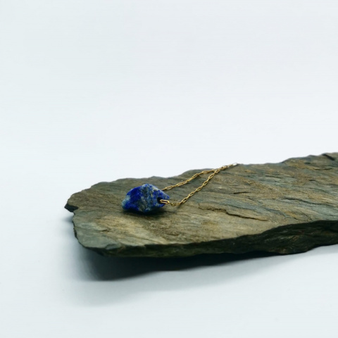 Naszyjnik Glam, surowa bryłka, Lapis Lazuli Naszyjnik Glam, surowa bryłka, Lapis Lazuli