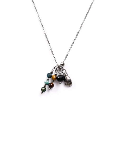 Naszyjnik Glam ELEMENTY | Chryzokola i Tygrysie Oko