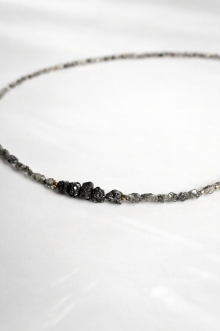 Naszyjnik Glam, Premium, Surowe Diamenty