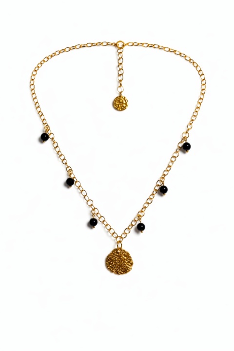 Naszyjnik Glam ROLO | Onyks Czarny