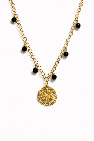 Naszyjnik Glam ROLO | Onyks Czarny